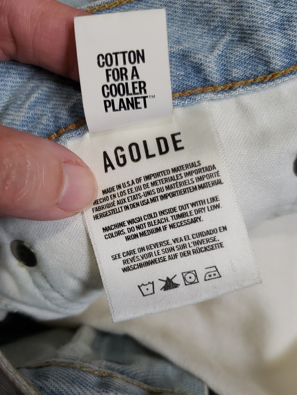 NWT Agolde Odin Jean Maxi Skirt In Color "Lost", Size 29 (US 8) - Picture 11 of 13